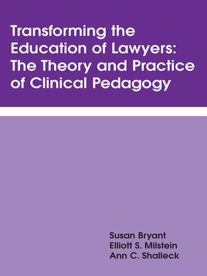 cover image of Transforming the Education of Lawyers